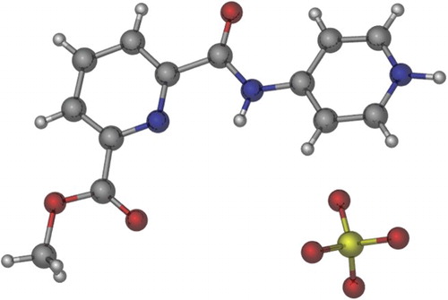 Figure 3. Crystal structure of hydroperchlorate salt of L4.