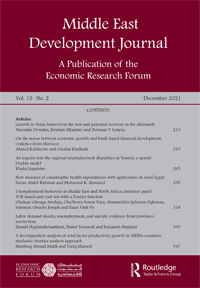 Cover image for Middle East Development Journal, Volume 13, Issue 2, 2021