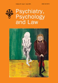 Cover image for Psychiatry, Psychology and Law, Volume 30, Issue 3, 2023