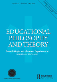 Cover image for Educational Philosophy and Theory, Volume 54, Issue 5, 2022