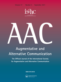 Cover image for Augmentative and Alternative Communication, Volume 37, Issue 3, 2021