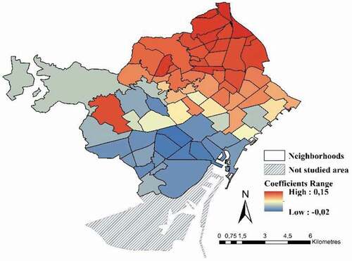 Figure 4. Density population and crimes against people.