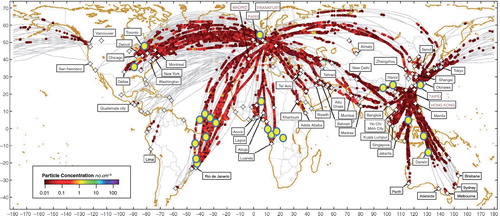 Fig. 16 There were 22 temperature anomalies recorded during the three years of measurements from 2012 to 2014. The yellow filled circles indicate temperature anomalies of greater than 5°C.