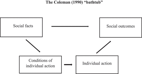 Figure 1. The Coleman (Citation1990) “bathtub.”