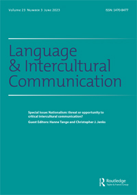Cover image for Language and Intercultural Communication, Volume 23, Issue 3, 2023