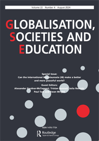 Cover image for Globalisation, Societies and Education, Volume 22, Issue 4, 2024