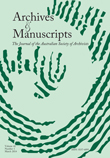 Cover image for Archives and Manuscripts, Volume 42, Issue 1, 2014