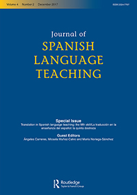 Cover image for Journal of Spanish Language Teaching, Volume 4, Issue 2, 2017