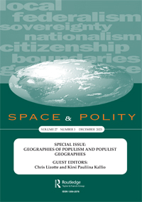Cover image for Space and Polity, Volume 27, Issue 3, 2023