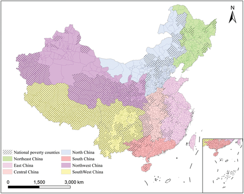 Figure 1. Spatial distribution of NPCs in China.