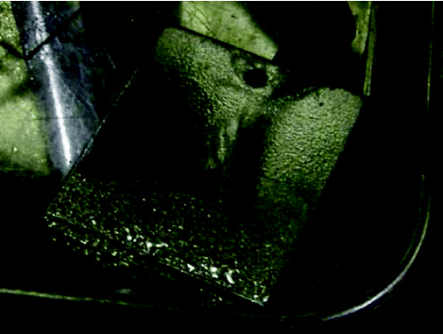 Figure 14. Sample surface after sodium immerse.