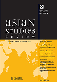 Cover image for Asian Studies Review, Volume 46, Issue 4, 2022