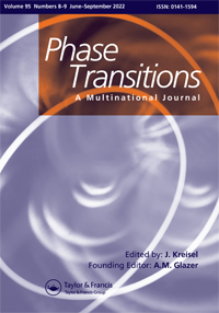 Cover image for Phase Transitions, Volume 95, Issue 8-9, 2022