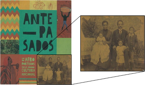 Figure 7. The Obella family in 1913, detail from the cover of the exhibition catalogue. Source: Antepasados. los afroporteños en la cultura nacional, Biblioteca Nacional Mariano Moreno y Museo del Libro y de la Lengua (Manguel Citation2016). Exhibition Catalogue.