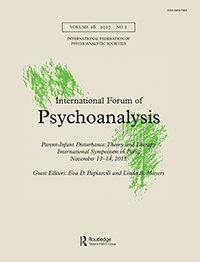 Cover image for International Forum of Psychoanalysis, Volume 26, Issue 1, 2017