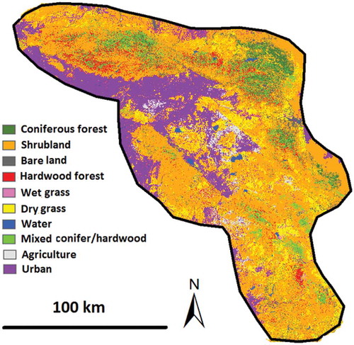 Figure 2. Baseline land-cover classification data in 2009.