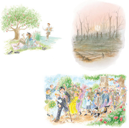 Plates V–VII. (Images ©M.IMPEY 2018, from the book Peace Lily by Hilary Robinson & Martin Impey, publ. Strauss House Productions).