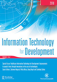 Cover image for Information Technology for Development, Volume 24, Issue 2, 2018