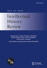 Cover image for Intellectual History Review, Volume 30, Issue 1, 2020