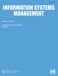 Cover image for Information Systems Management, Volume 40, Issue 3, 2023