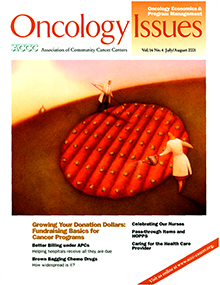 Cover image for Oncology Issues, Volume 16, Issue 4, 2001