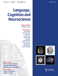 Cover image for Language, Cognition and Neuroscience, Volume 32, Issue 7, 2017