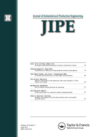 Cover image for Journal of Industrial and Production Engineering, Volume 34, Issue 3, 2017