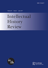 Cover image for Intellectual History Review, Volume 27, Issue 2, 2017