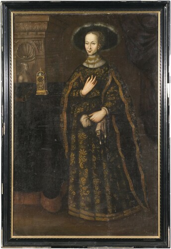 Fig. 8. Johan Johansson Werner Jägerdorfer, Margareta Eriksdotter (Vasa), 1630–40s. Oil on canvas, 199 × 132 cm. Nordiska museet. Photo: Nationalmuseum.