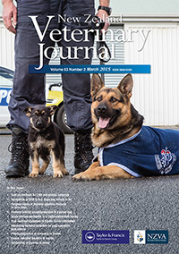 Cover image for New Zealand Veterinary Journal, Volume 63, Issue 2, 2015