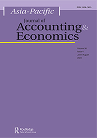 Cover image for Asia-Pacific Journal of Accounting & Economics, Volume 30, Issue 4, 2023