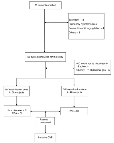 Figure 1 Flowchart showing subject enrolment