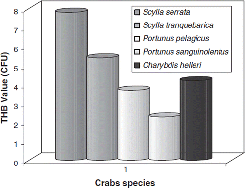 Figure 5. Comparison of gut microbiota of different crabs.