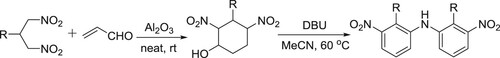 Scheme 133. Synthesis of symmetrical diarylamines.