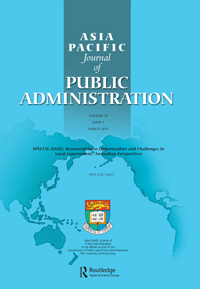 Cover image for Asia Pacific Journal of Public Administration, Volume 37, Issue 1, 2015