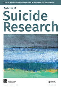 Cover image for Archives of Suicide Research, Volume 26, Issue 1, 2022