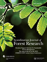 Cover image for Scandinavian Journal of Forest Research, Volume 29, Issue sup1, 2014