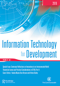 Cover image for Information Technology for Development, Volume 25, Issue 1, 2019