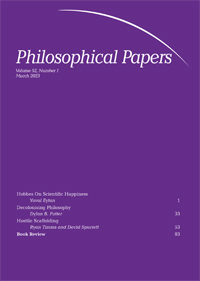 Cover image for Philosophical Papers, Volume 52, Issue 1, 2023