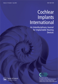 Cover image for Cochlear Implants International, Volume 23, Issue 4, 2022