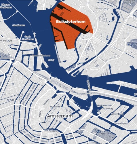 Figure 3. Location of Buiksloterham, Amsterdam (Source: Gladek et al., Citation2016).