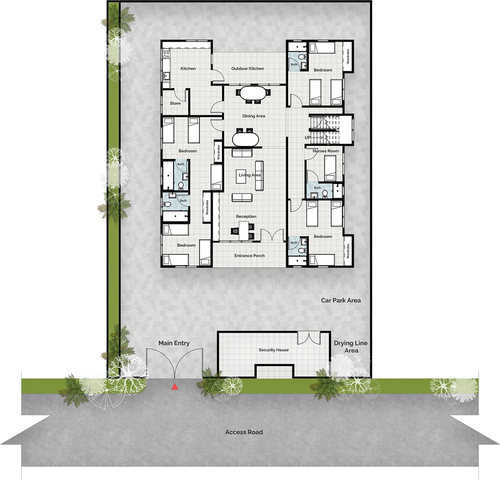 Figure 4. Elderly care home 2 layout.