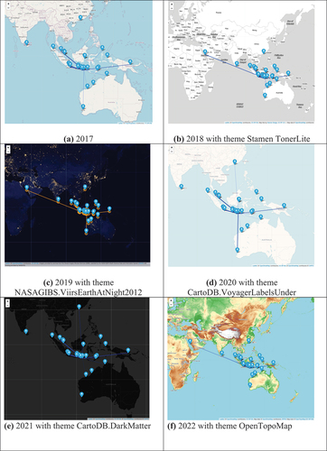 Figure 6. Network Connectivity from Lombok to Domestic and International Airport. We use R Package flextable (https://ardata-fr.github.io/flextable-book/), GGally (https://ggobi.github.io/ggally/), ggraph (https://cran.r-project.org/web/packages/ggraph/index.html), gutenbergr (https://cran.r-project.org/web/packages/gutenbergr/index.html), igraph (https://igraph.org), and network (https://cran.r-project.org/web/packages/network/index.html).