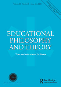 Cover image for Educational Philosophy and Theory, Volume 52, Issue 6, 2020
