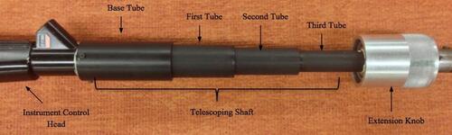 Figure 5 The telescoping shaft of the DTEM: illustrates the telescoping shaft when fully extended.