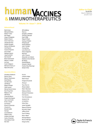 Cover image for Human Vaccines & Immunotherapeutics, Volume 14, Issue 7, 2018