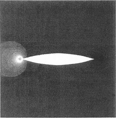 Figure 11. Pressure distribution of optimal shape.