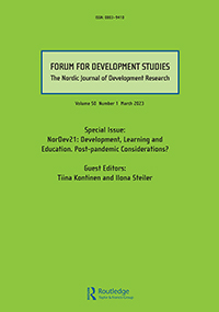 Cover image for Forum for Development Studies, Volume 50, Issue 1, 2023
