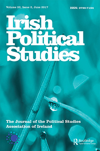 Cover image for Irish Political Studies, Volume 32, Issue 2, 2017
