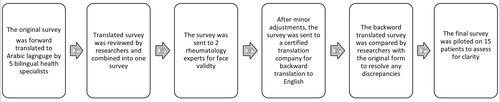 Figure 1 Step-by-step process for survey translation.